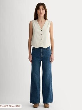 Everlane Way-High Sailor Jean in Deep Wash Size 27 Short